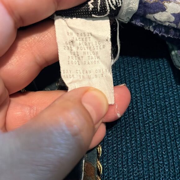 Vintage Jeffrey and Dara sweater jacket - size 9/10 - Picture 3 of 9